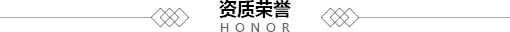 荣誉资质标题